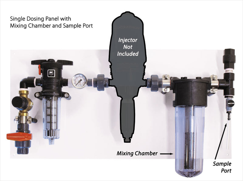 Single Dosing Panel With Mixing Chamber & Sample Port (Injector NOT Included)